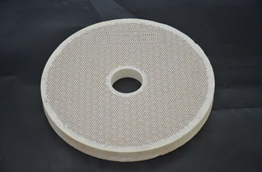 Blanco de cerámica infrarrojo de la placa de la hornilla de la cordierita para el gas - cocina φ140*13mm