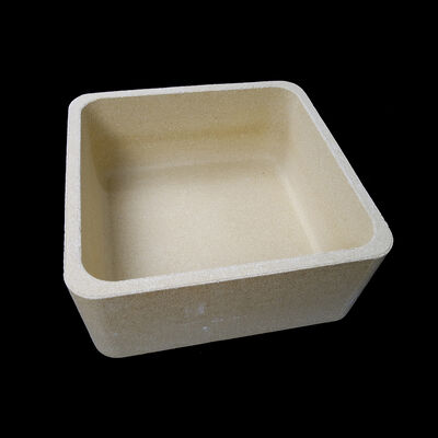 Crisol refractario cuadrado de cordierita-mulita diseñado para durabilidad térmica