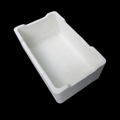 Crisol de corindón mullita refractario para altas temperaturas para la cocción de productos de acero inoxidable