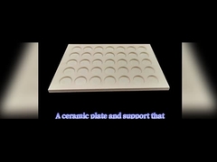 Placa de fijación de cordierita refractaria resistente al choque térmico para la metalurgia de polvo